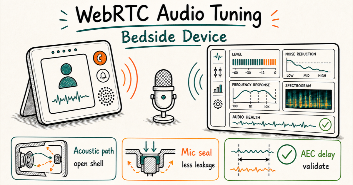 WebRTC Echo and Noise Optimization on Android 14 Bedside Devices