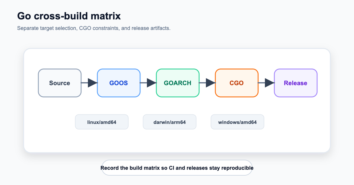 Go cross-build matrix