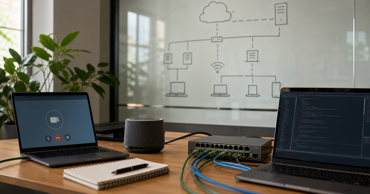 WebRTC + Go gRPC Call Architecture for Constrained LAN Environments